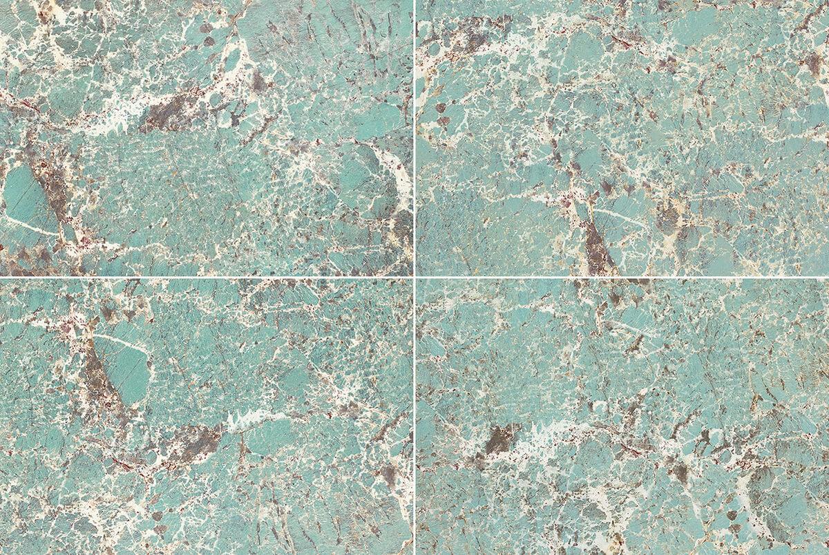 Honed Bookmatch Amazon Green Quartzite Thickness 18MM for Bathroom Walling details