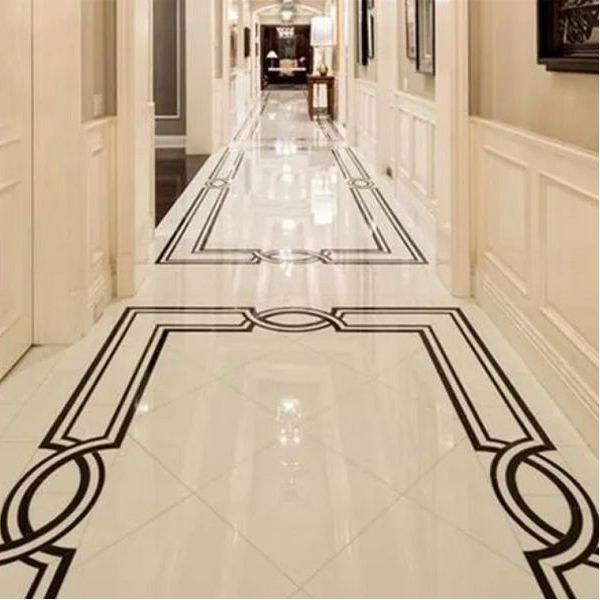 Waterjet Marble Medallion flooring tile for Hotel Corridor manufacture