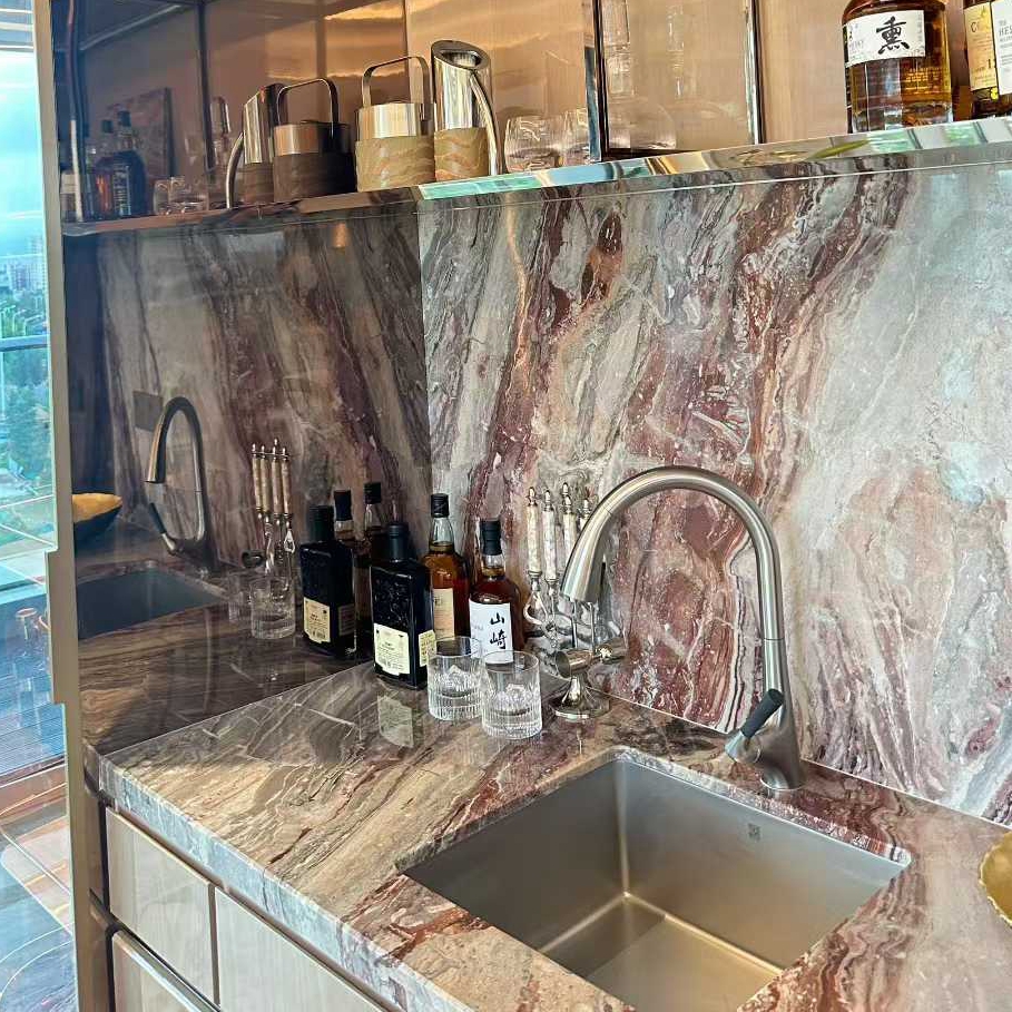iceberg beaty herringbone honed white marble mosaic-7