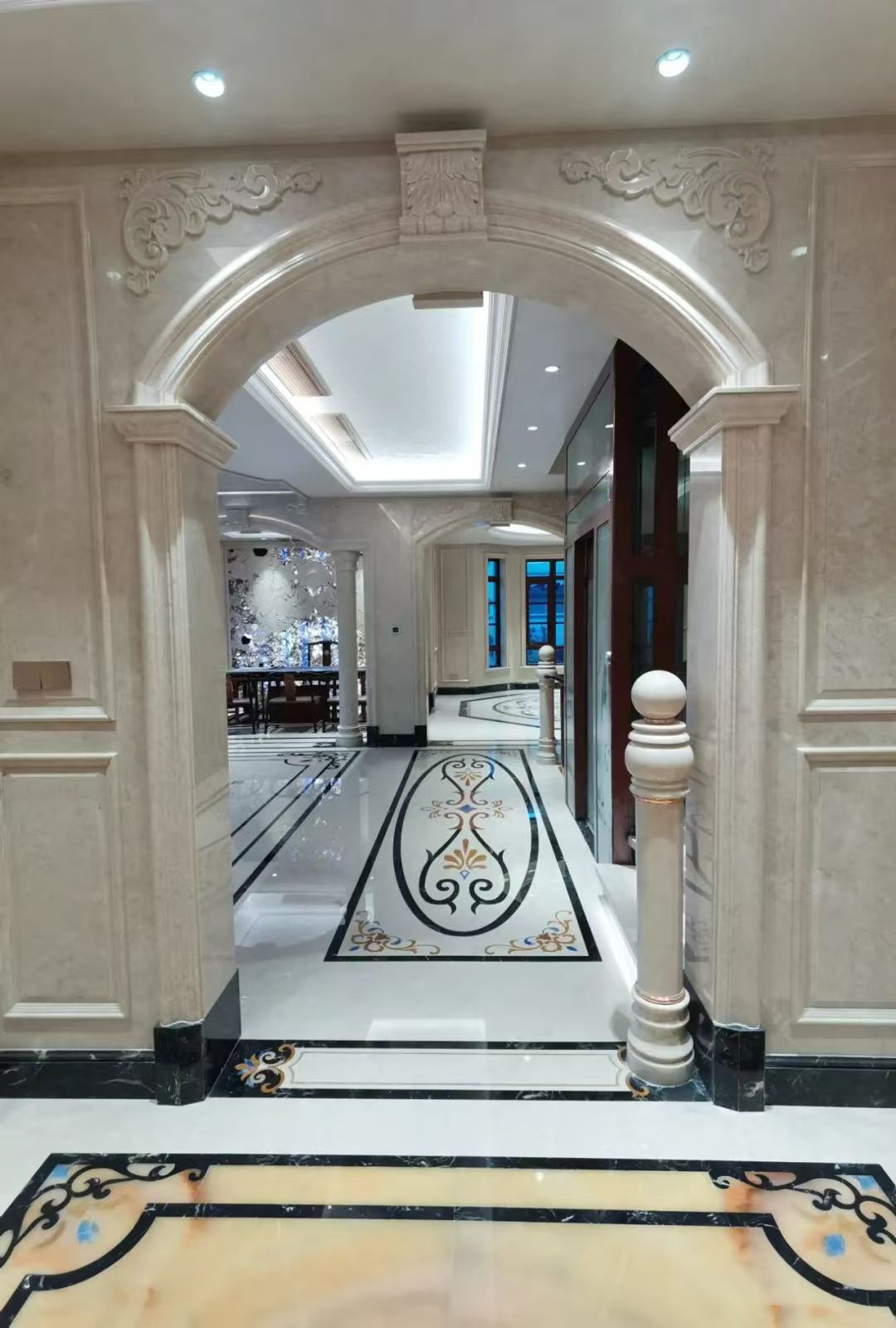 Polished Marble Water Jet flooring decoration factory