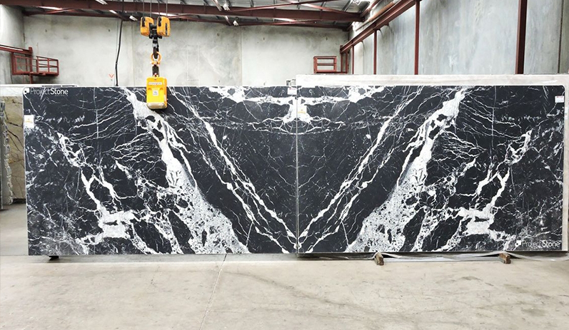 China Black Marquina Marble Slab factory