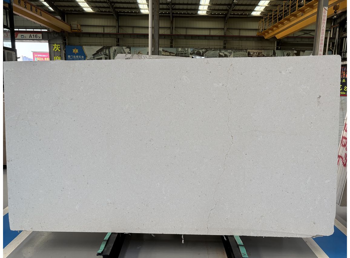 White limestone Slab manufacture