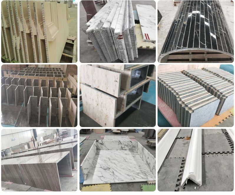 Natural Calacatta White Marble Wall Cladding Composite Aluminium Honeycomb Panel factory
