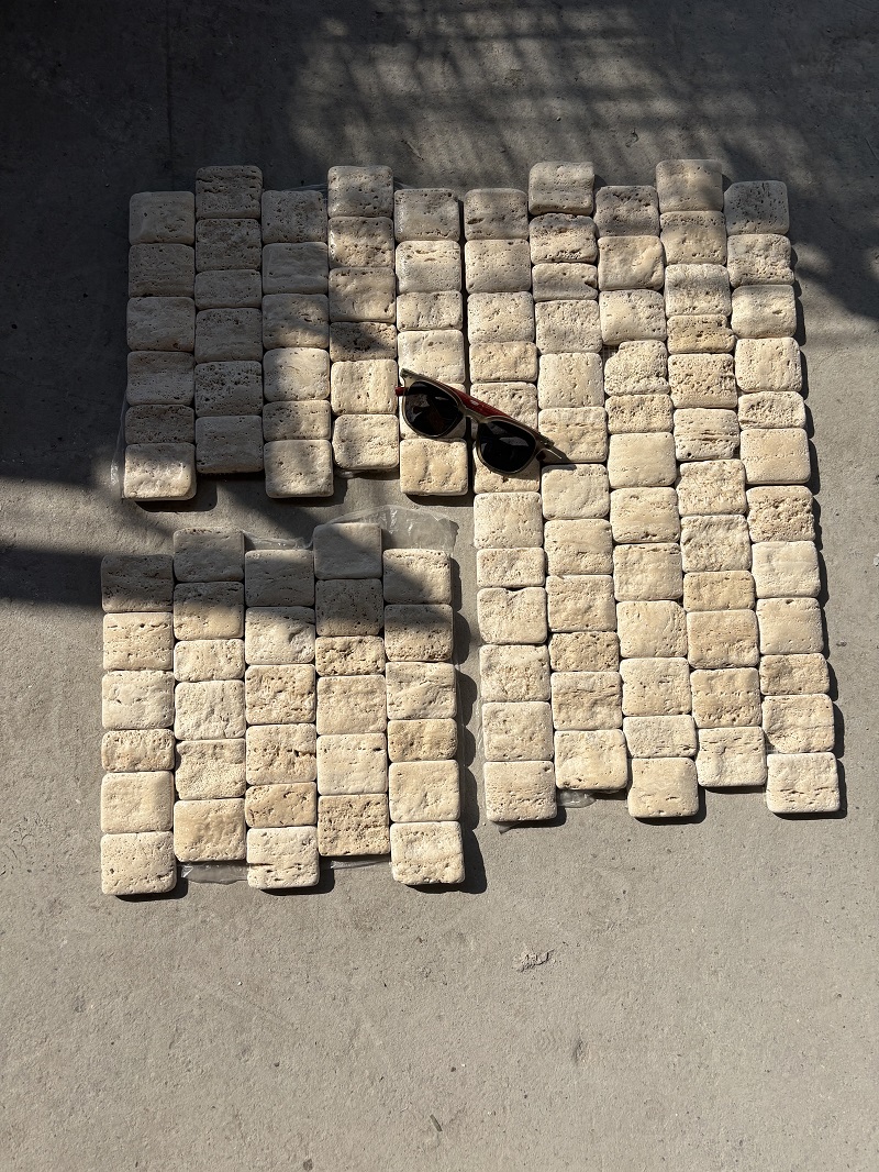 Beige Travertine Square Marble Mosaic Tiles for Wall and Floor (3).jpg