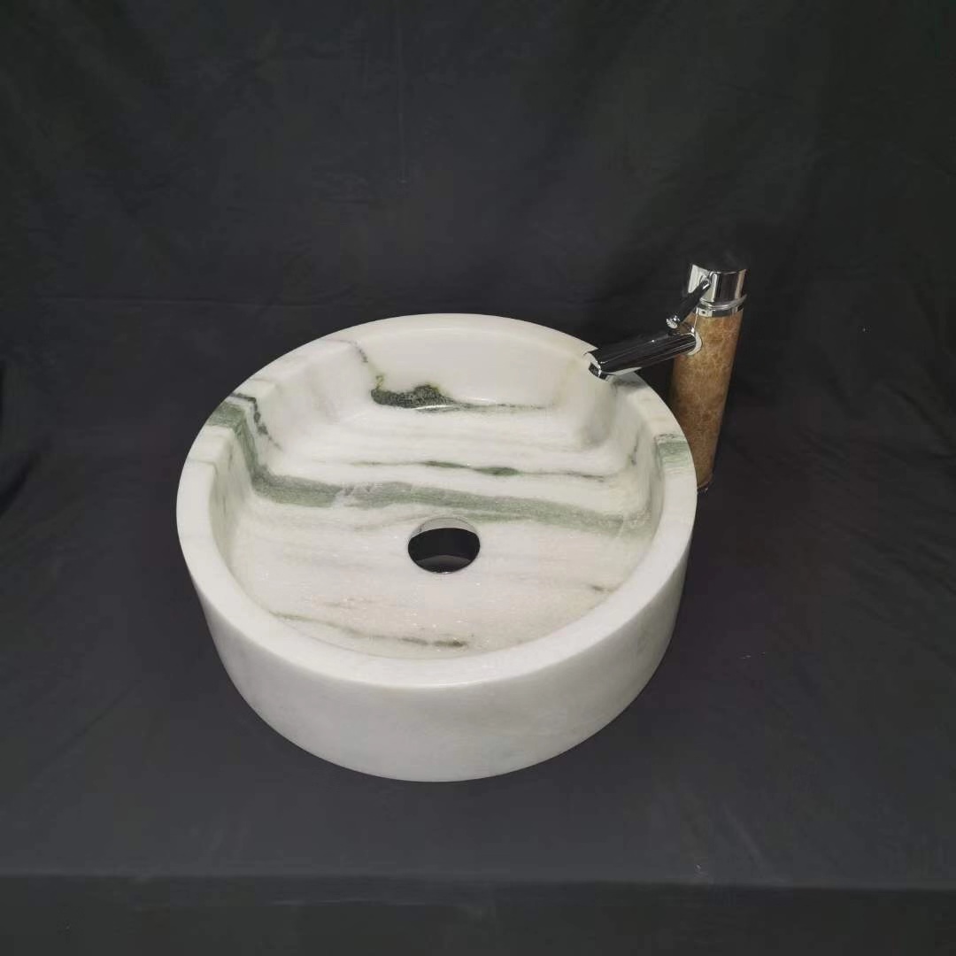 Lavabi in Marmo Bianco Panda