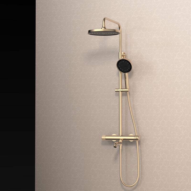 Parsons Series 1HN500700 Gun Grey Best Wall Mounted Brass Rain Shower Faucet Mixer Set for Bathroom Upgrade