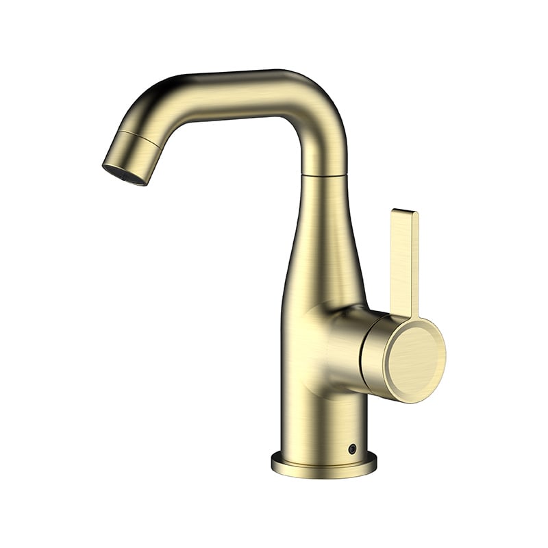 1KP200300 Wholesale Single Handle Brass Tap with Pull Down Sprayer and Flexible for Kitchen Sink Brushed Gold