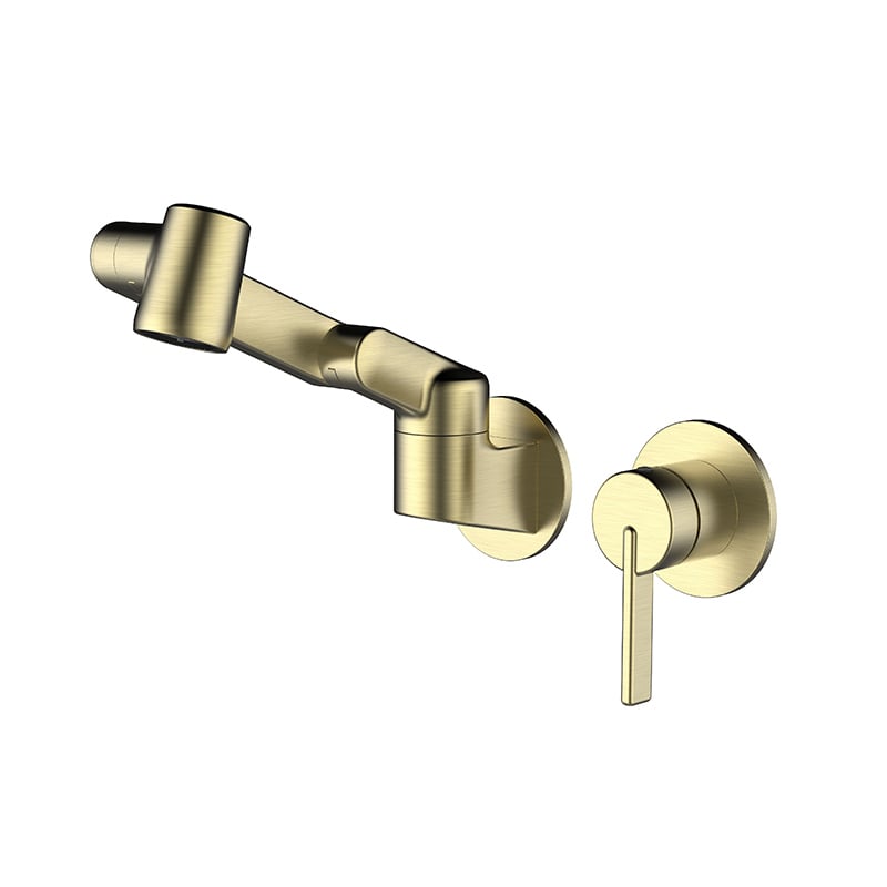  1KP100500 Wall mounted two function basin faucet (three folding robotic arm)