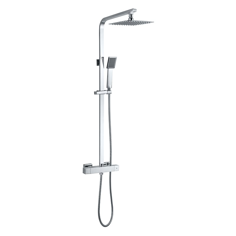 LE650202 Luxury Complete Brass Bath Rain Rainfall Shower Faucet Mixer Set for Bathroom Upgrade
