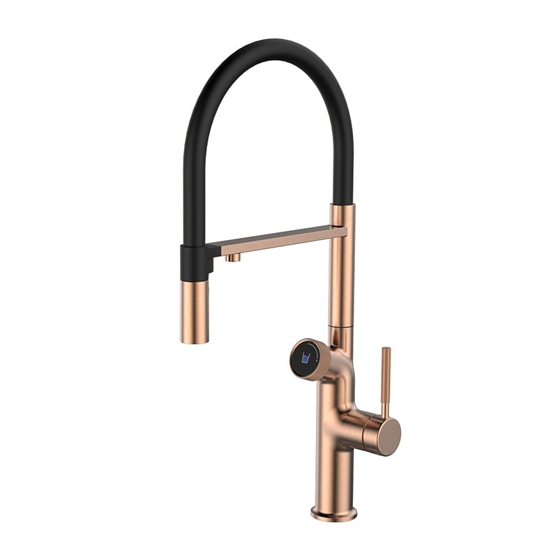 1FS200205 High Quality Brass Kitchen Faucet Single Handle  purified water Brushed Rose Gold