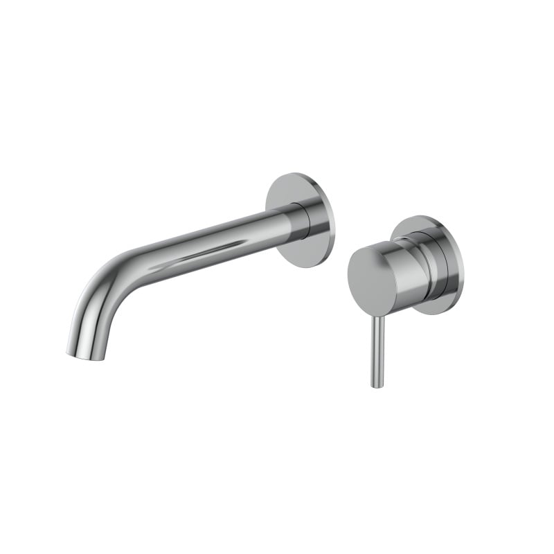 Maibao Series 1LN610316 Solid Brass Construction 2 Holes Bathroom Faucet with Wall Mounted Basin Mixer Rose Gold