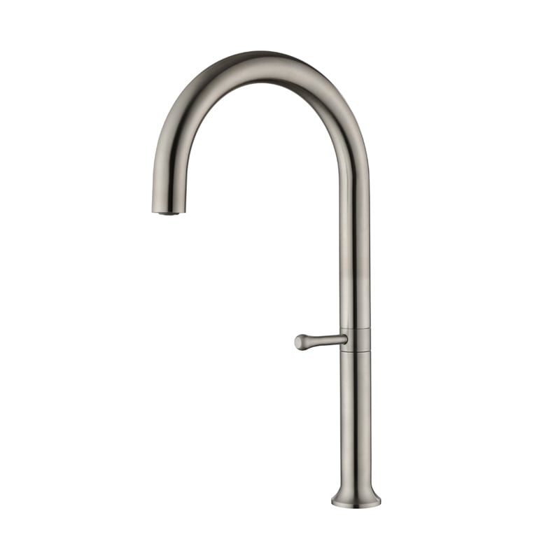1LX210204 Best Brass Single Handle Kitchen Faucet with Pull Down Sprayer and Flexible for Sink Rose Gold