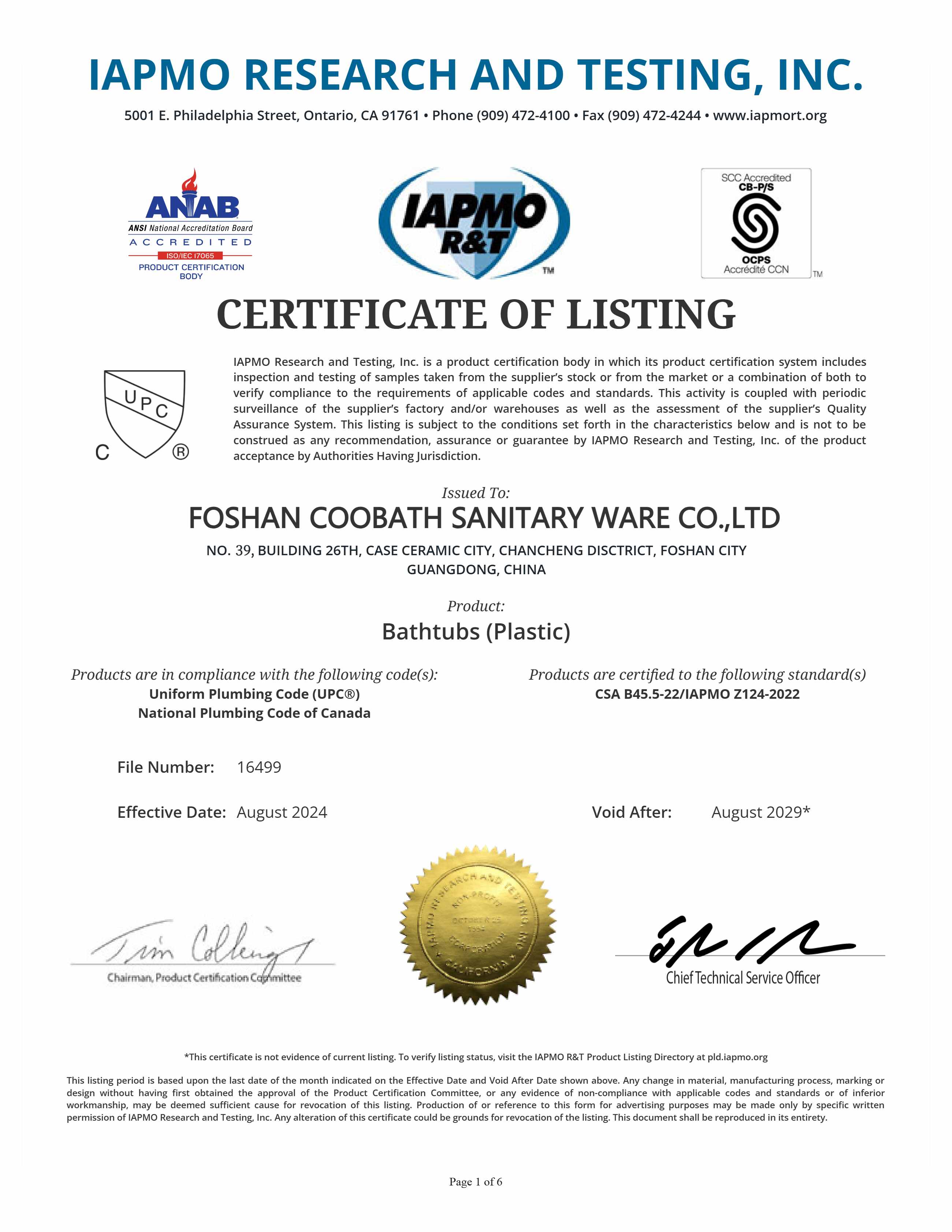 Certificate