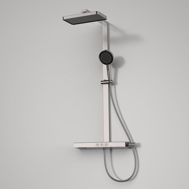 How does a shower system support customized bathroom solutions?