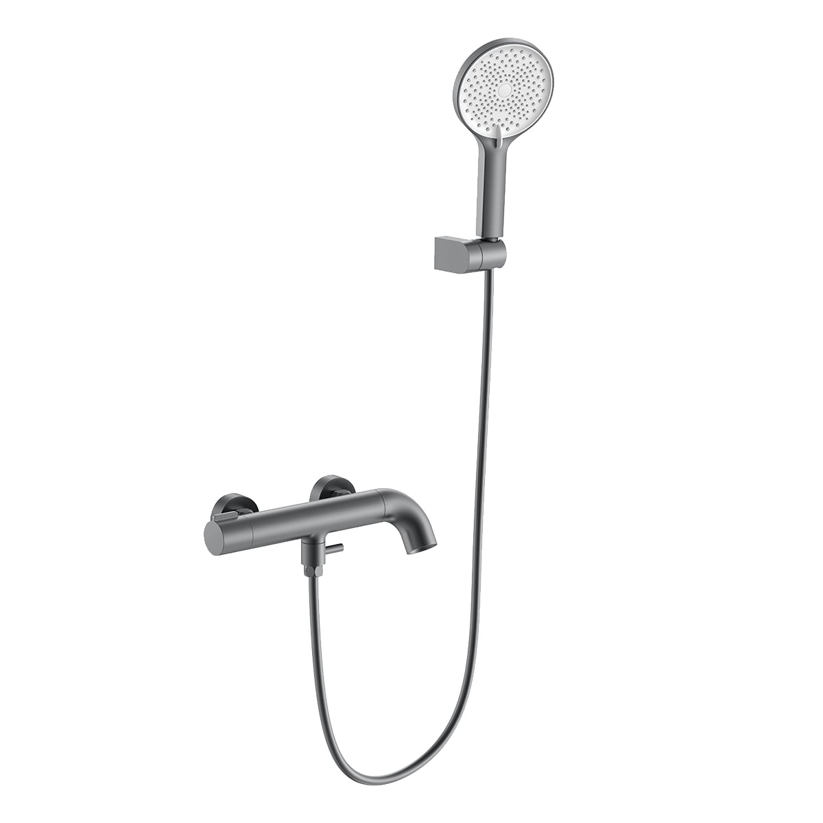 Rangkaian NewCool 1LN740401, Set Kamar Mandi Kuningan Lengkap terdiri dari Keran Bak Mandi dan Mixer Pancuran, Finishing Emas