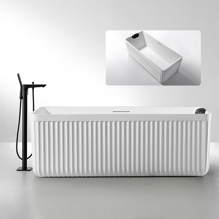 D005 Bak Mandi Perendaman Akrilik dengan Fitur Whirlpool dan Pijat, Berdiri Bebas, Gaya Modern untuk Kamar Mandi Spa Dalam Ruangan