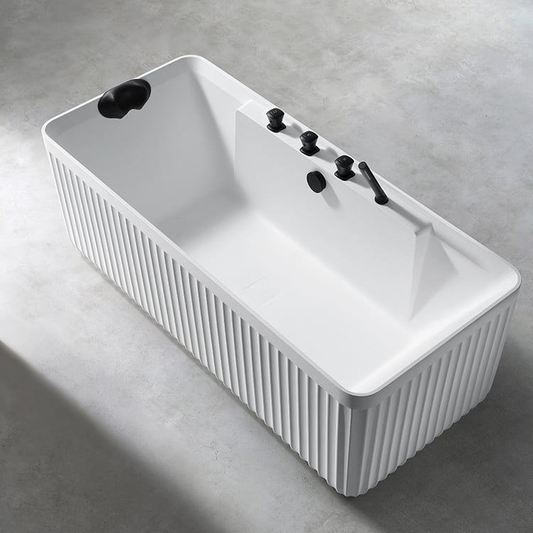 D005AP Modern Free Standing Soaking Tub Acrylic Material for Relaxing Bathroom Spa