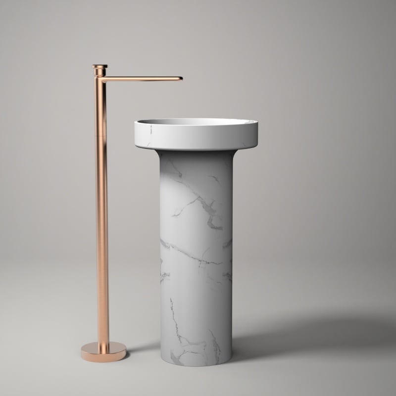 Seri Sekko 1SE500900 — Grosir Keran Bak Mandi Tembaga Berdiri Bebas dan Keran Wastafel Pedestal Kamar Mandi Modern