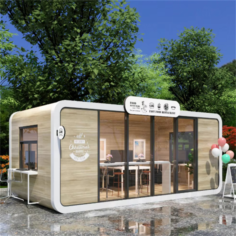 Moderné kancelárske kabíny z ocele UPS, Apple Cabin House, ekologická vodotesná kancelária a vila s solárnym napájaním