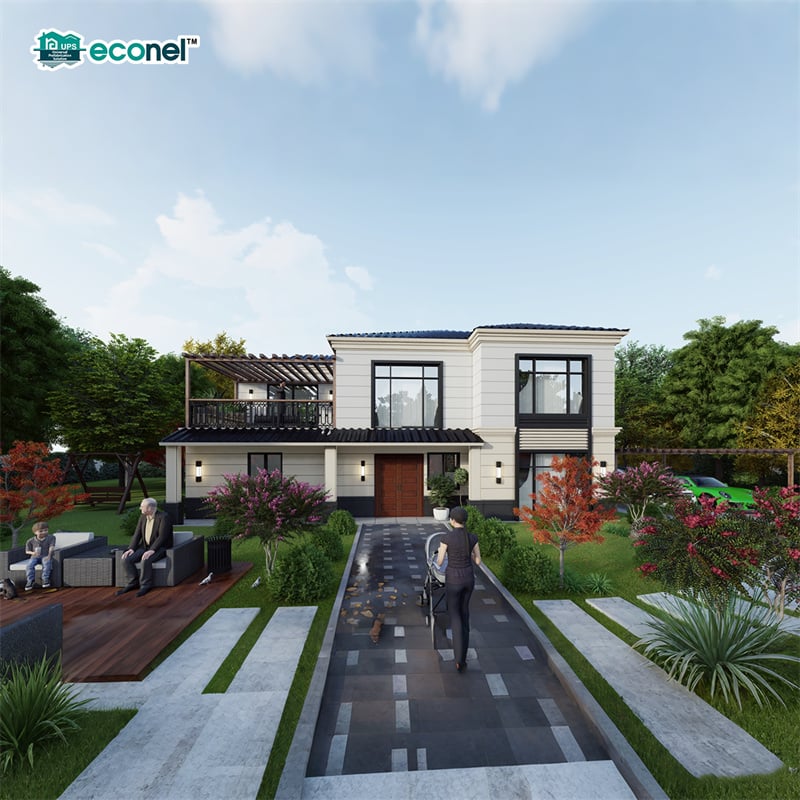 Vila Prafabrikasi Dua Tingkat 250m² dengan 5 Bilik Tidur (Rekaan Khas) — Kemewahan Disesuaikan, Dibina dalam Beberapa Minggu