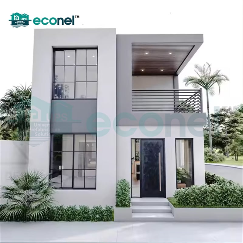 Vila Prafabrikasi Mewah Dua Tingkat Seluas 240m² — Rumah Tetap yang Dibina dalam Tempoh Beberapa Minggu