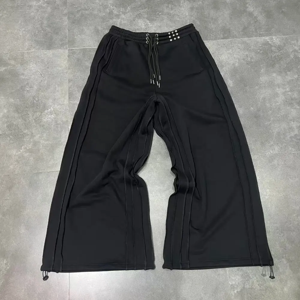 New Arrival: Multi Drawstring Wide Leg Sweatpants