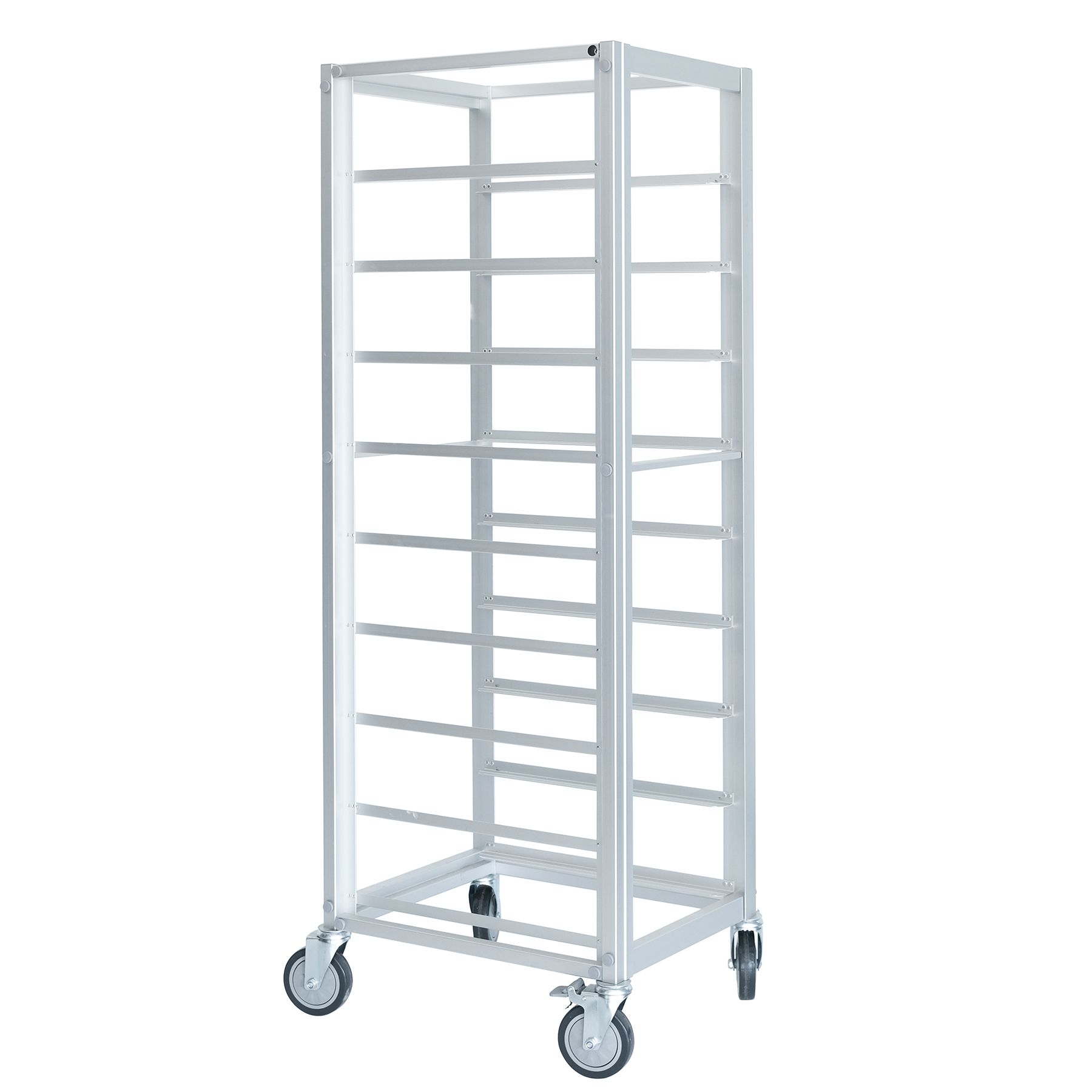 9 Tier 620x470x1700mm Aluminum Open Type Baking Tray Trolley