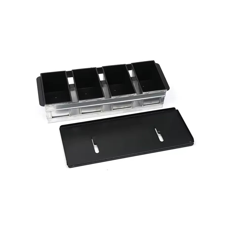 4 Correas 595x209x113mm Aluminio Antiadherente Molde para Pan con Tapa