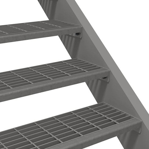 outdoor metal deck stairs