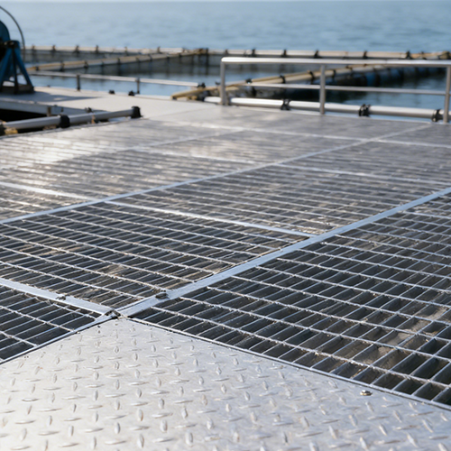Cooperation Background Solution: Lightweight stainless steel gratings were selected for the walkways. Plug-in guardrail design was adopted to enhance protection, the surface was treated for anti-slip, and modular production adapted to quick offshore installation. Solution Cooperation Results