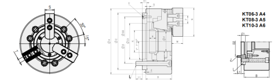Hollow 3-Jaw Pneumatic Chuck supplier