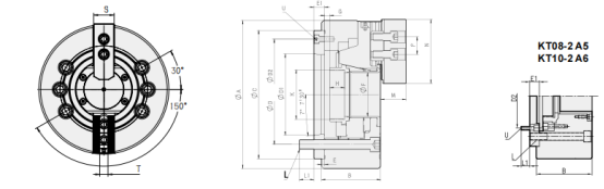 Hollow 2-Jaw Pneumatic Chuck supplier