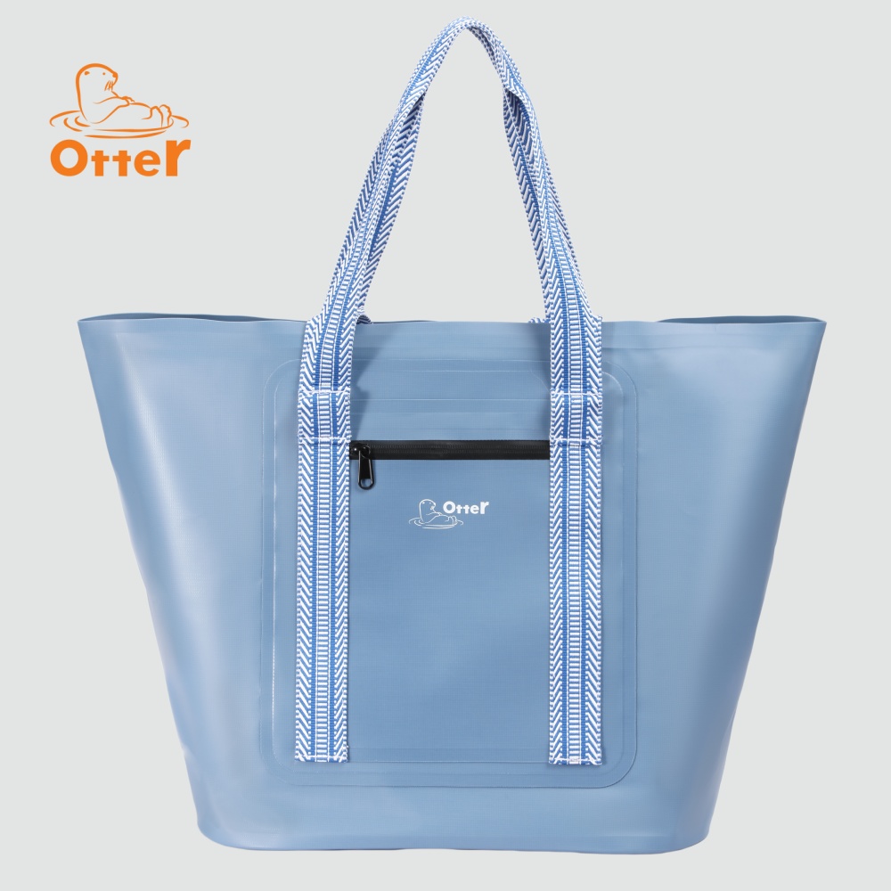 Zaino impermeabile per donne, borsa da esterno tipo tote (blu)