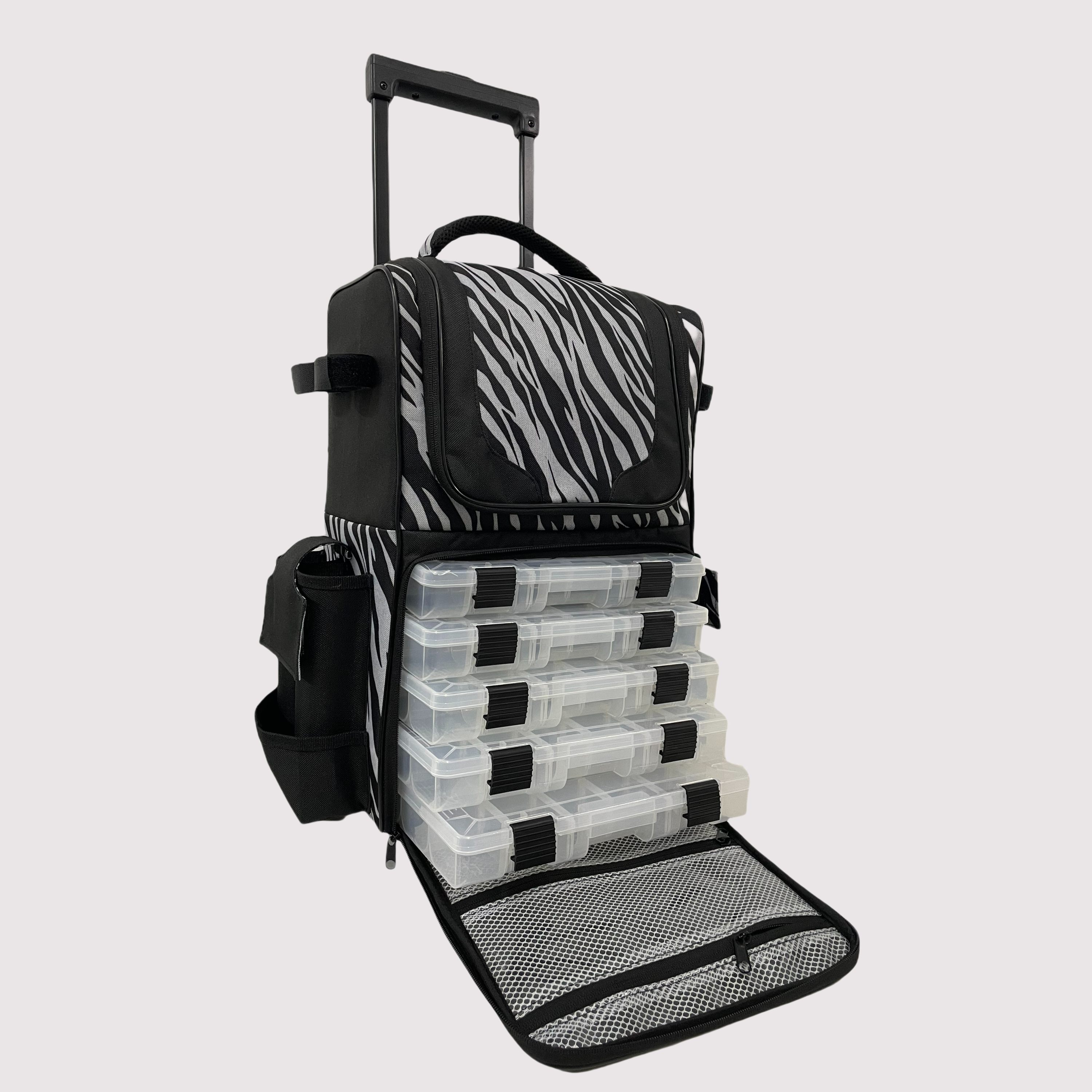 Bolsa para Carrito de Pesca con Capa Extra de Almacenamiento y Organizador de Cajas de Pesca Desmontable