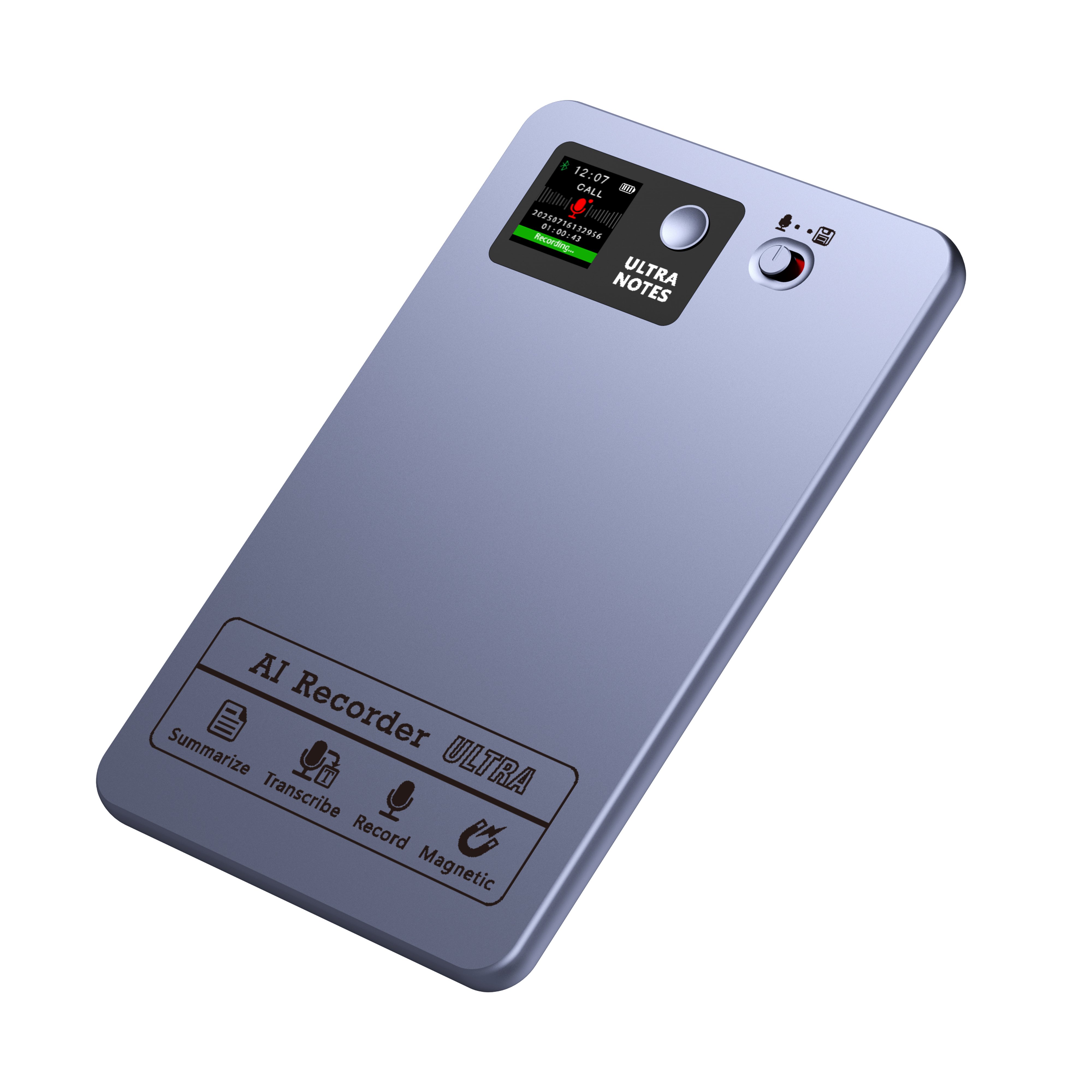 Professional Smart AI Voice Recorder with ChatGPT Translation, 152 Languages, 35H Continuous Recording, Aluminum Alloy MP3, OEM ODM Factory