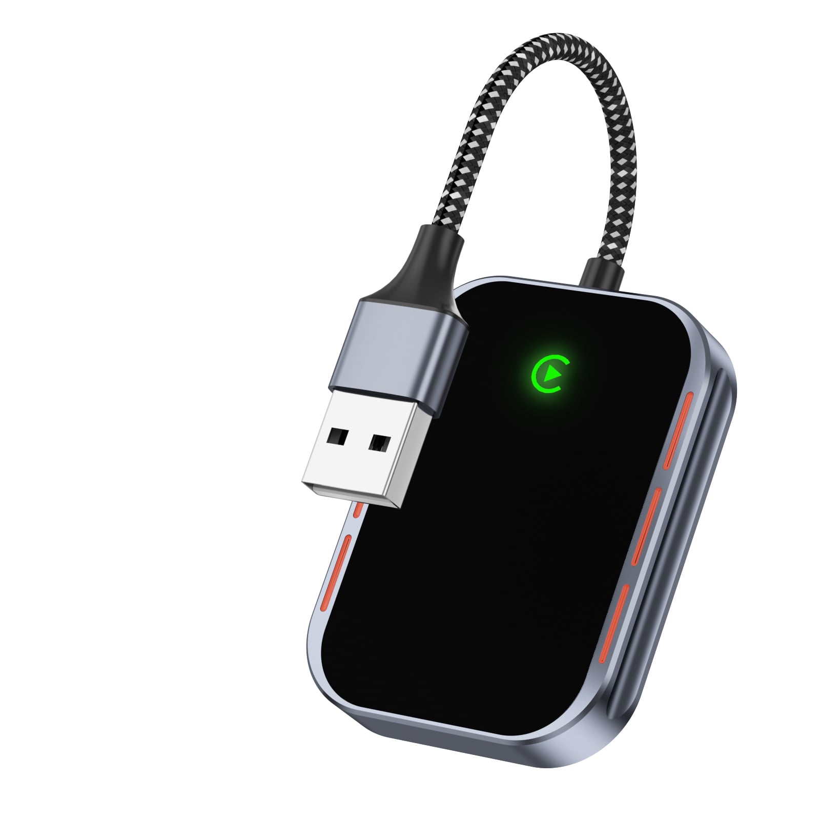 Fuallwin Wireless USB Adaptador Carplay Dongle Carro Mini Wireless Drahtloser Car Play Adapter Dongle Box for Cars