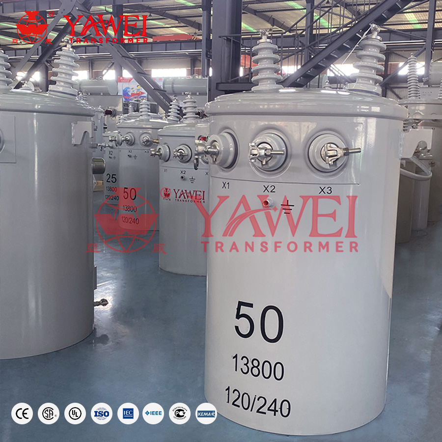 Customizable single phase pole transformers to meet specific requirements