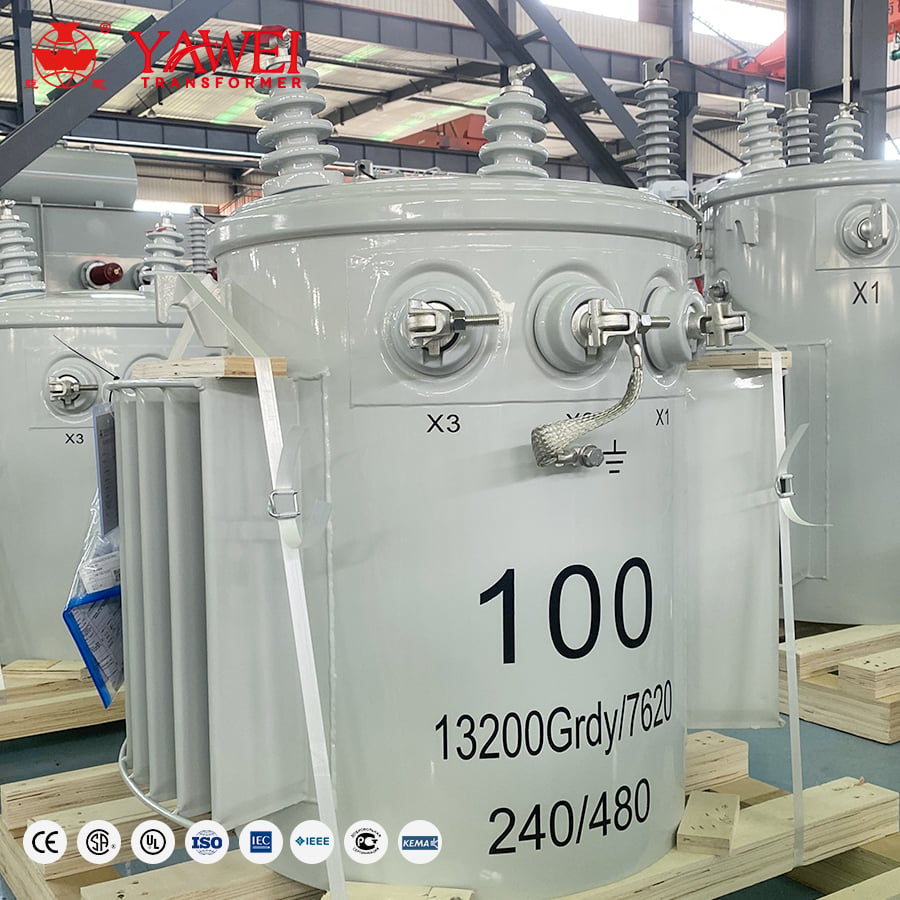 100kva Pole Mounted Transformer Power ONAN 200kva Three Phase Transformer AUTOTRANSFORMER TOROIDAL S11 2 Years.jpg