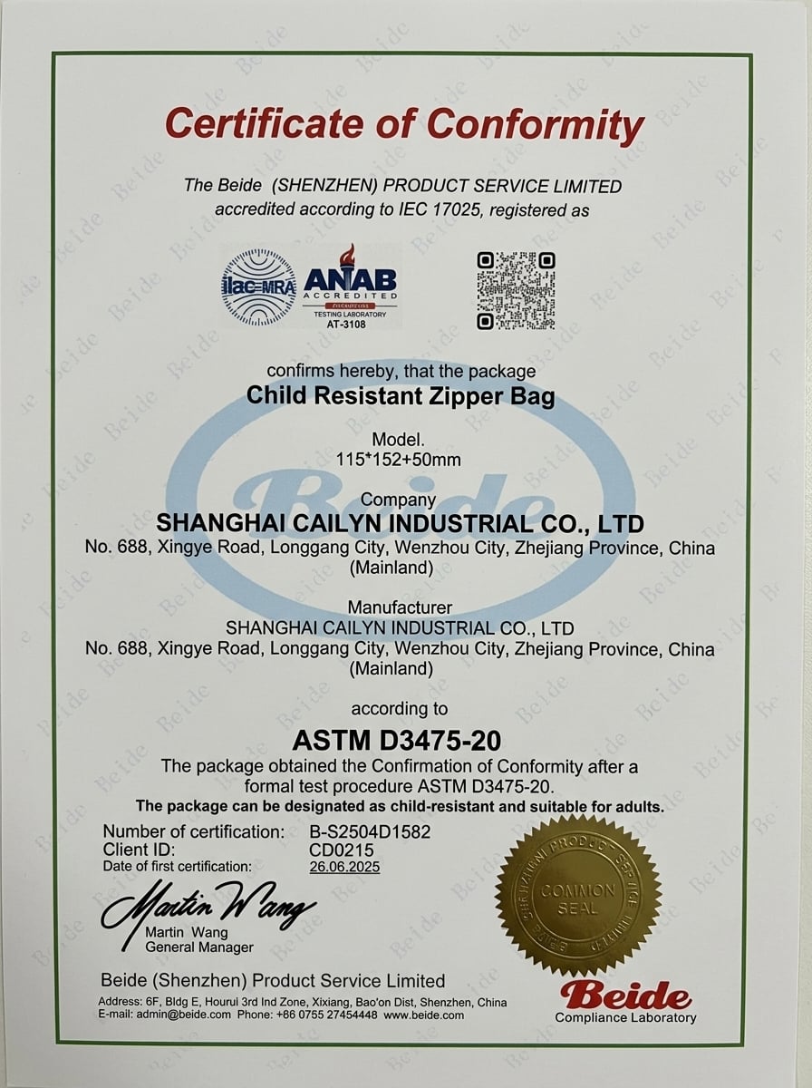 Patented-child-resistant-bag-mechanism-Cailyn-certificate