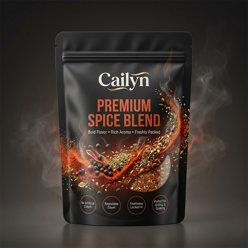 Custom Spice Stand Up Pouches: High-Barrier Food Seasoning Packaging Bags