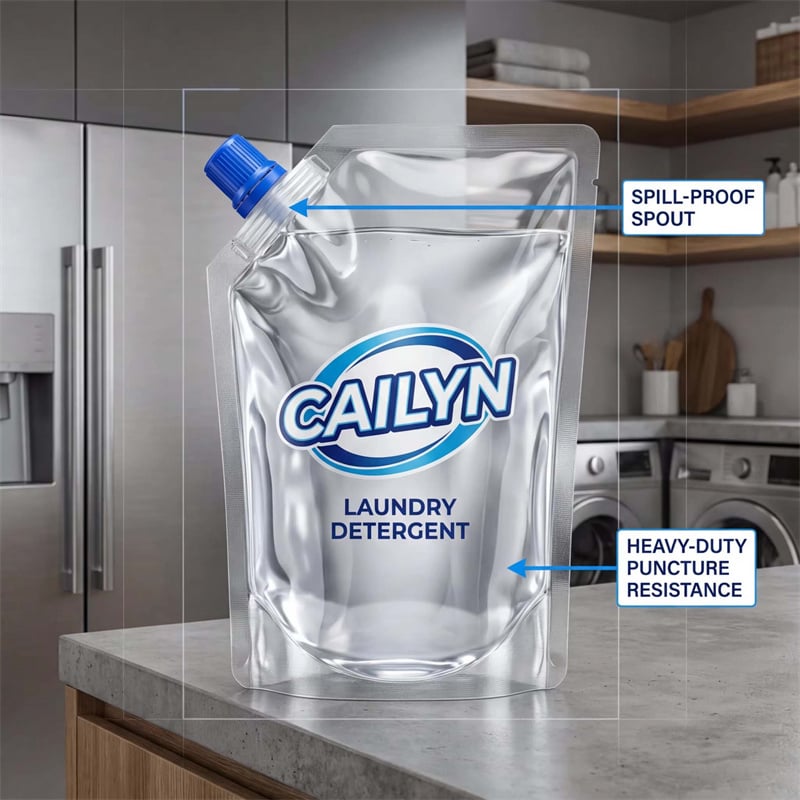 Custom Spouted Pouches | Leak-Proof Liquid Packaging | Cailyn