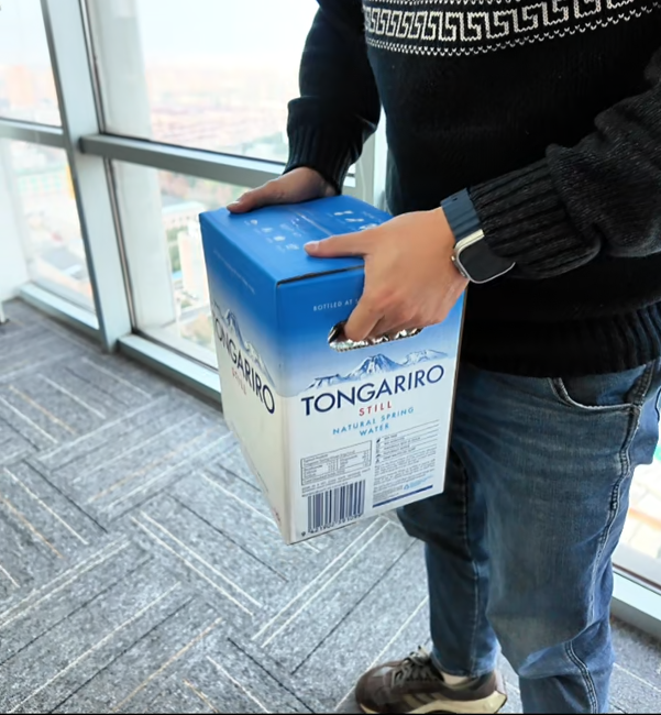 corrugated carton box for water bag BIB bag