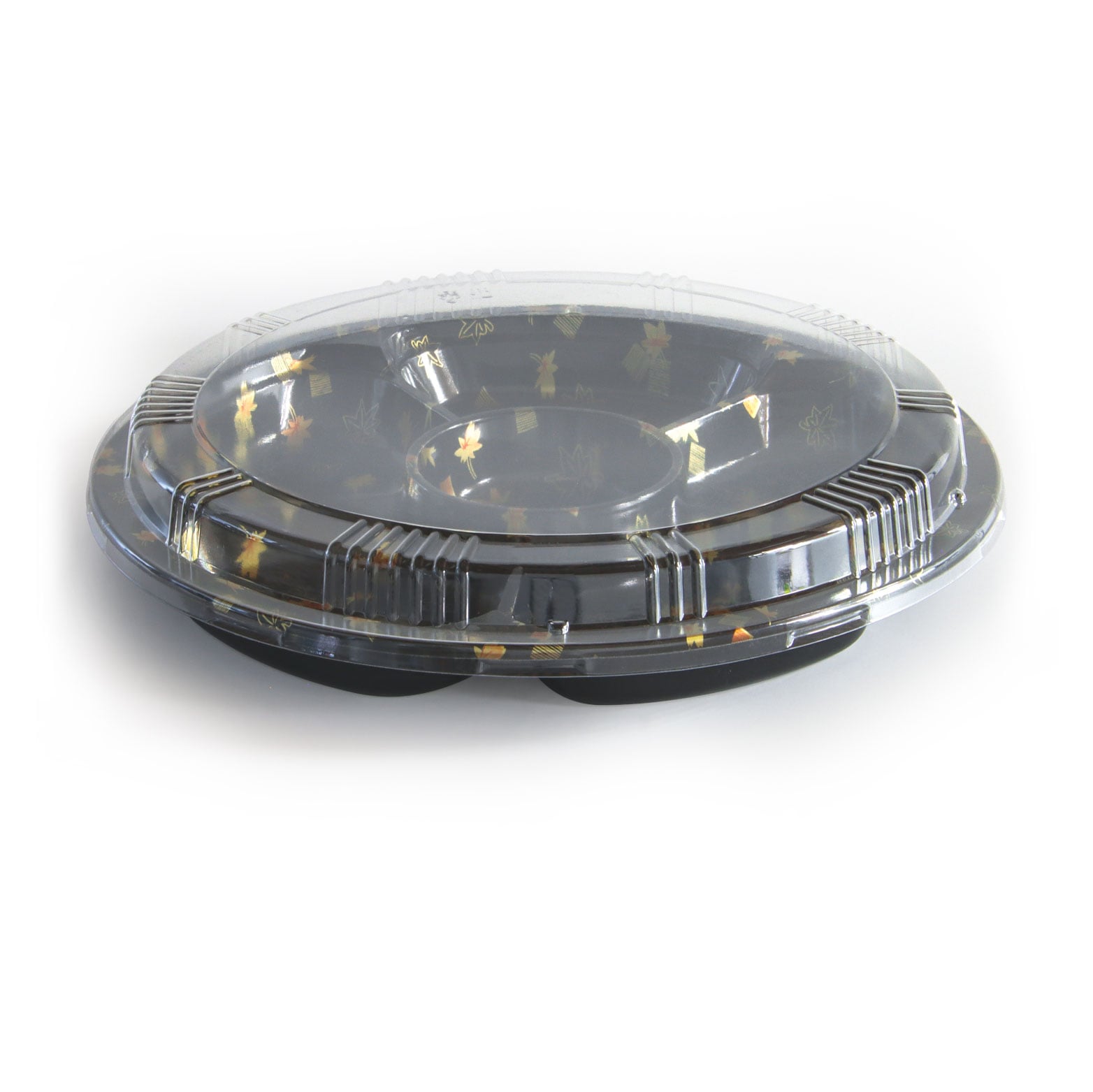 12.5-Inches Round Disposable PS Sushi Tray Food Packaging