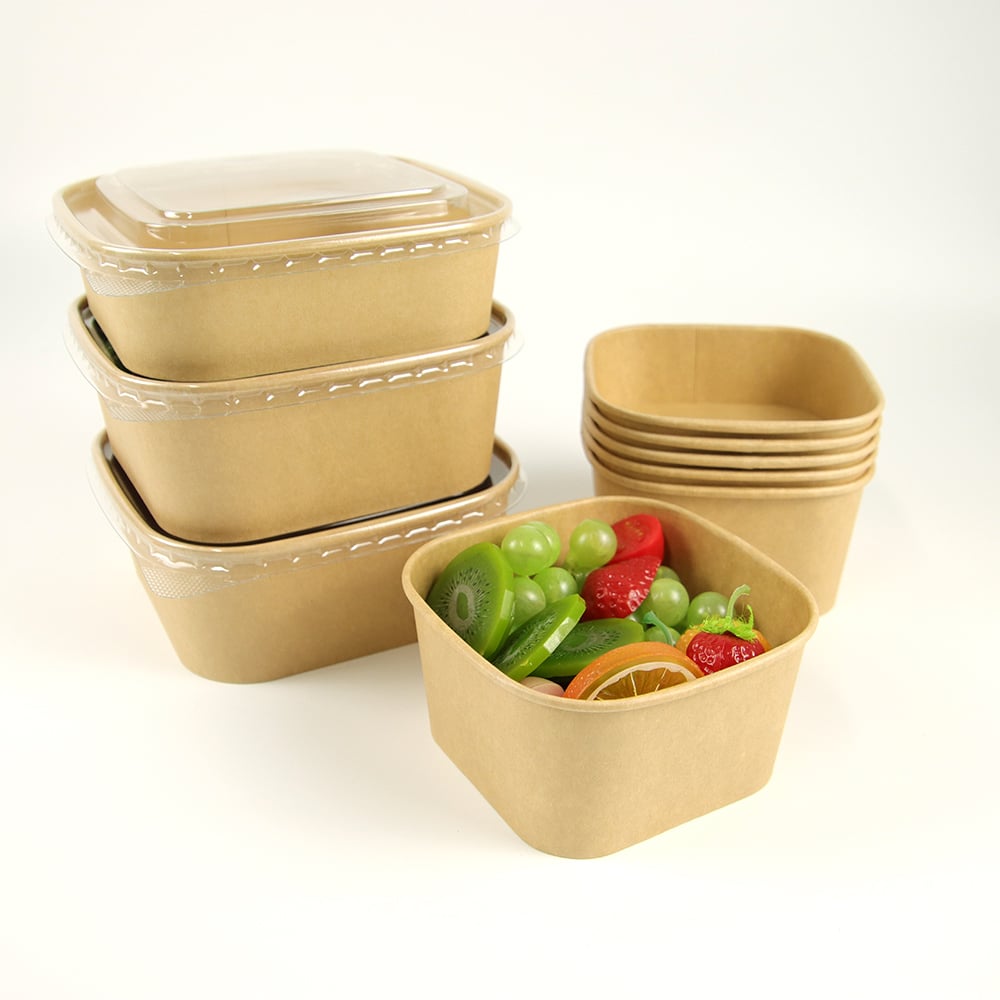 Custom wholesale kraft paper lunch box food container