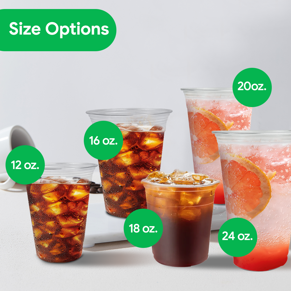 98 caliber customized wholesale disposable PLA plastic cup