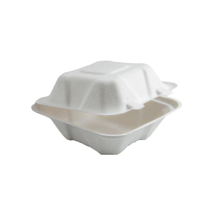 Eco Friendly biodegradable Disposable Party Bagasse Burger Cake Box