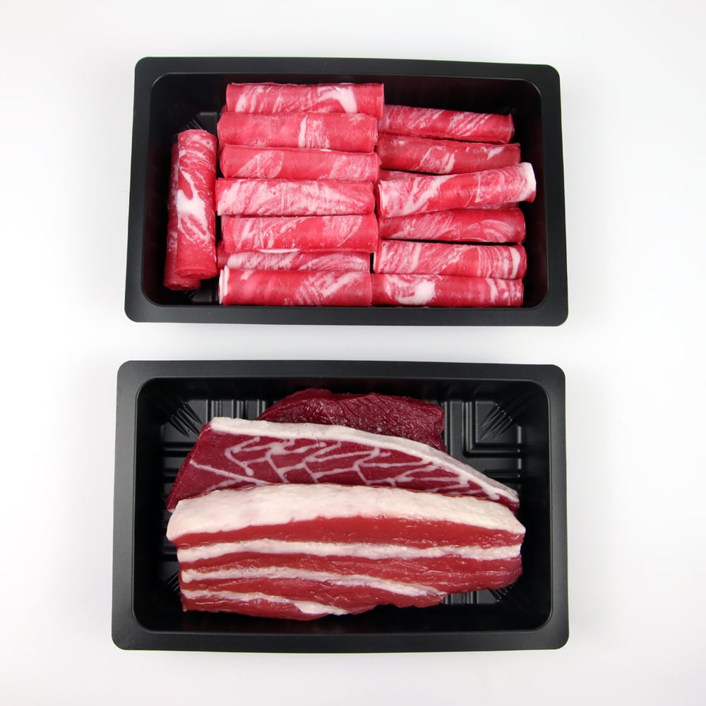 PP recyclable disposable sealable film supermarket meat tray