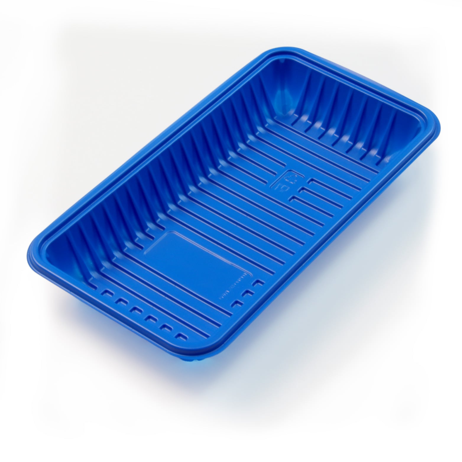 Blue Recyclable PP Meat Tray Customized Food Packaging Container
