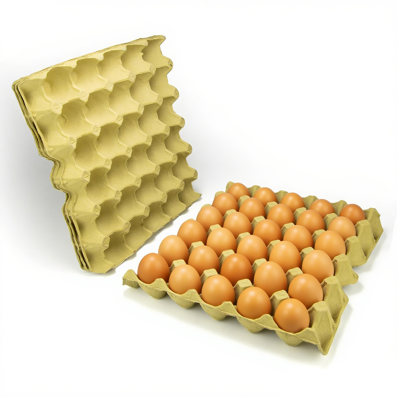 Eco-friendly biodegradable 30-hole pulp egg tray