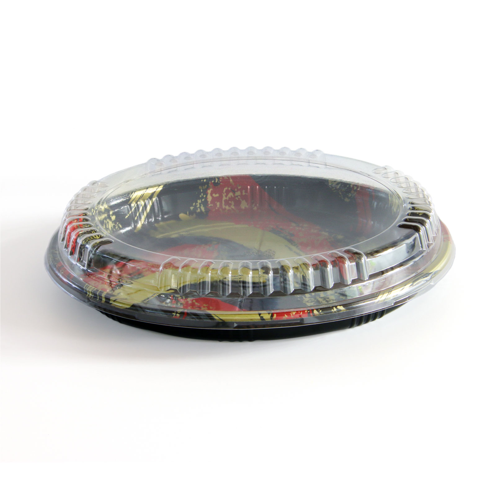 12.5-Inches Round Disposable PS Sushi Tray Food Packaging